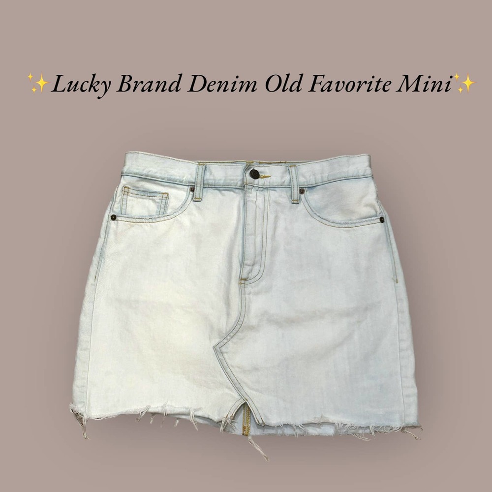 ✨Lucky Brand Old Favorite Mini Denim Skirt.‎ Size 6/28✨